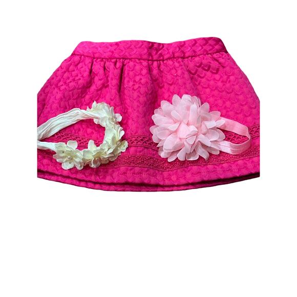 NWOT Genuine Kids by OshKosh 18 months Girls  Pink Quilted Skirt with Pockets - Picture 5 of 15